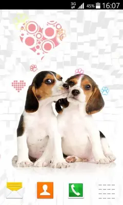 Puppy Live Wallpaper android App screenshot 0